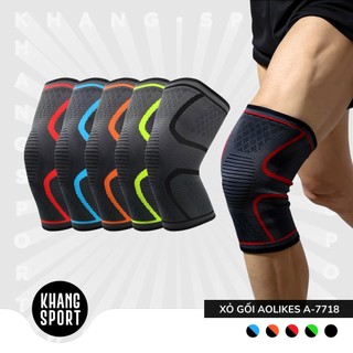 Xỏ gối aolikes a-7718 - bảo vệ gối đàn hồi, bảo vệ khớp tập tập gym, thể thao