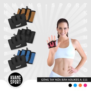 Găng Tay Gym Nữ Nửa Bàn Aolikes A-111 | Găng Tay Chính Hãng Cao Cấp Thể Thao, Tập Gym