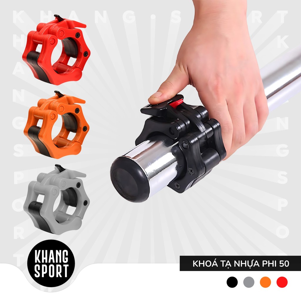 Khoá Tạ Nhựa Phi 50 | Bộ 2 Cái