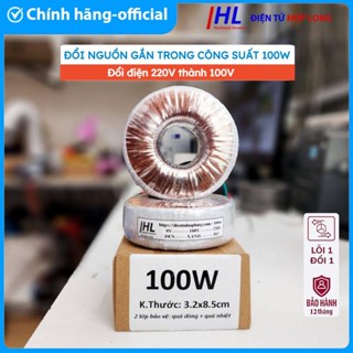 [100W] Biến Áp Đổi nguồn gắn trong 220v sang 100v cho Quạt, Lọc khí Nội Địa Nhật -Điện Tử Hợp Long
