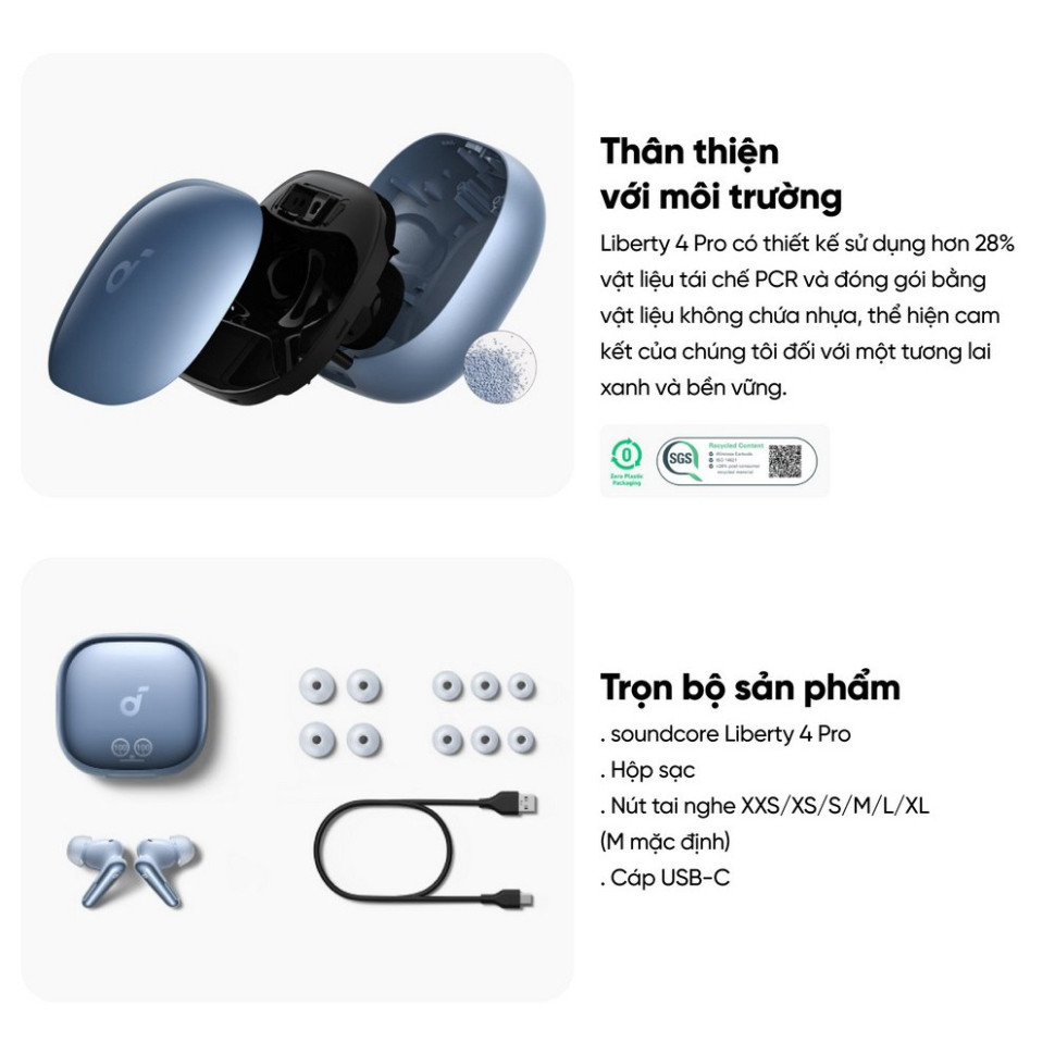 Tai Nghe True Wireless Soundcore Liberty 4 Pro Hires  A3954 - Bảo Hành 18 Tháng. | BigBuy360 - bigbuy360.vn
