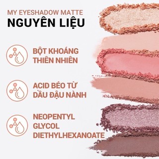 Phấn mắt dạng lì innisfree My Eyeshadow Matte 2g (màu 1-21)