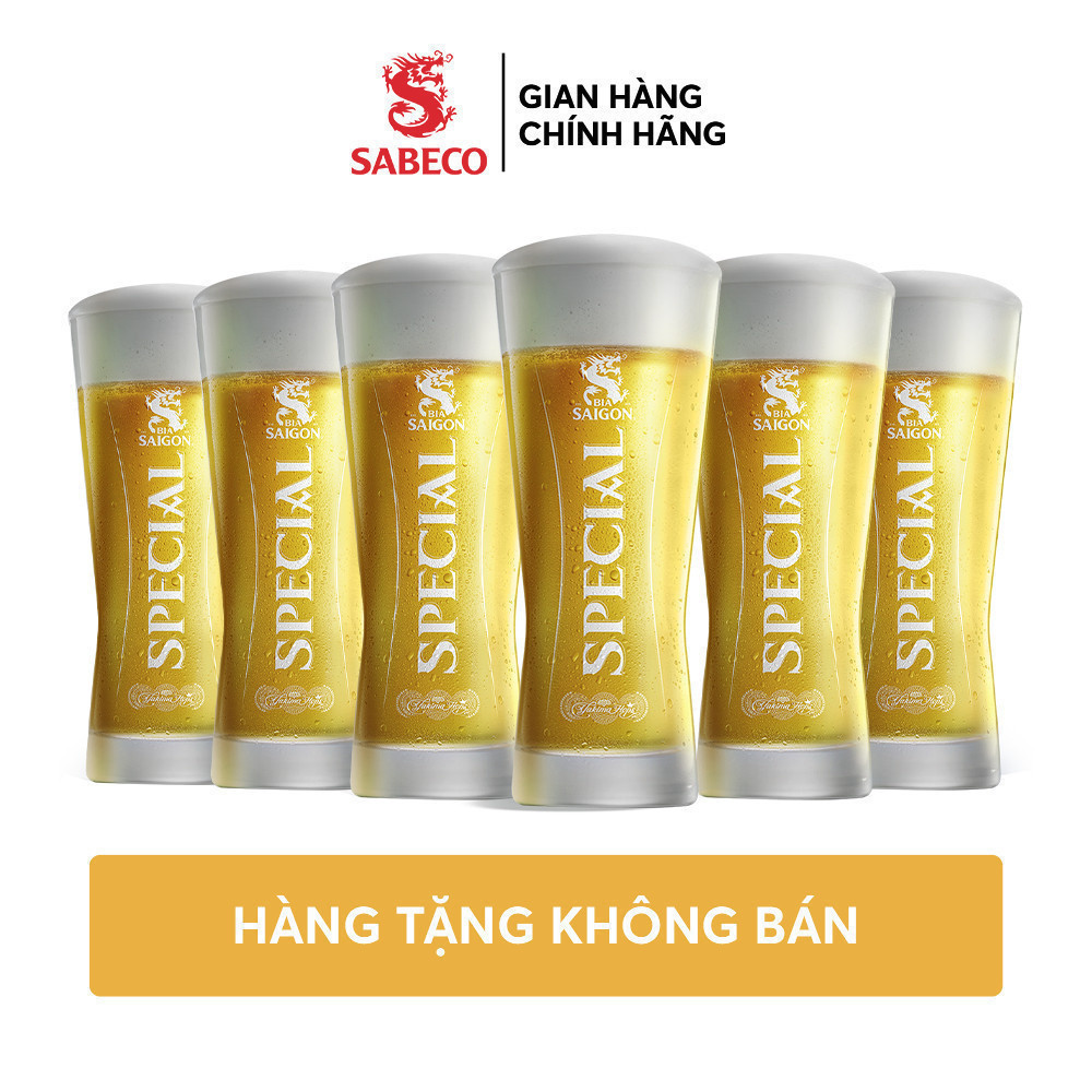 [Quà tặng] Combo 6 Ly thuỷ tinh Saigon Special