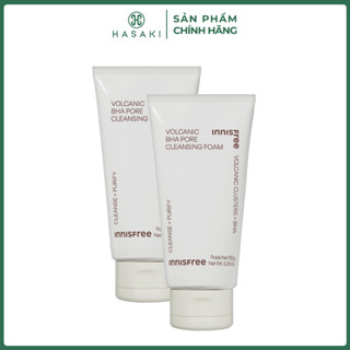 Sữa Rửa Mặt innisfree Kiểm Soát Nhờn Tro Núi Lửa & BHA 150g (Mới) Volcanic Pore BHA Cleansing Foam Hasaki