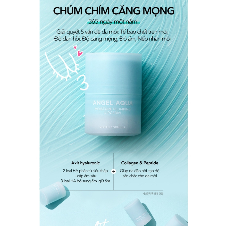[Beyond Official]Son dưỡng môi thuần chay Beyond Angel Aqua Moisture Plumping Lipcerin 15ml | BigBuy360 - bigbuy360.vn