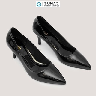 Giày cao gót GUMAC chất liệu da bóng cao 7cm GD12073