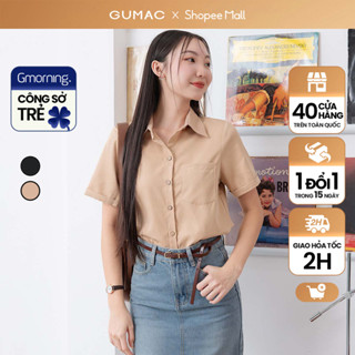 Áo sơ mi nữ tay ngắn năng động thời trang Gmorning - GUMAC YA37