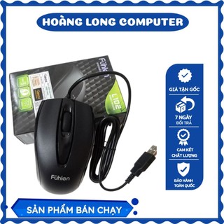 Chuột máy tính có dây fuhlen l102, dell ms116 kết nối cổng usb bền đẹp bảo hành 6 tháng vnet