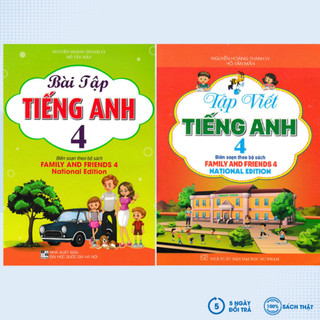 Sách Tham Khảo-Combo Bài Tập Tiếng Anh+Tập Viết Tiếng Anh Lớp 4 (Family And Friends 4 National Edition)(Bộ 2 Cuốn)-HA