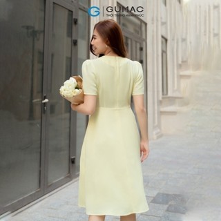 Đầm nữ GUMAC A cổ phối nơ  DD05084