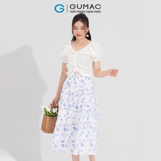 Áo kiểu nữ GUMAC raglan rút dây  AD05024