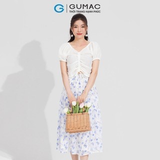 Áo kiểu nữ GUMAC raglan rút dây  AD05024