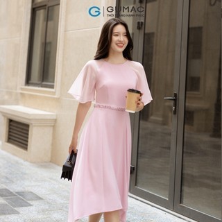 Đầm nữ GUMAC tay raglan eo kiểu  DD04069