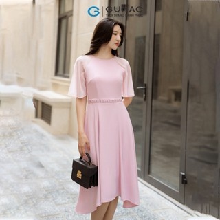 Đầm nữ GUMAC tay raglan eo kiểu  DD04069