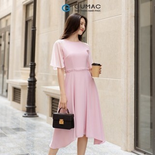 Đầm nữ GUMAC tay raglan eo kiểu  DD04069