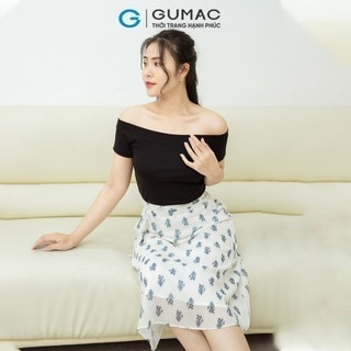 Chân váy nữ GUMAC phối thắt lưng  VD08006
