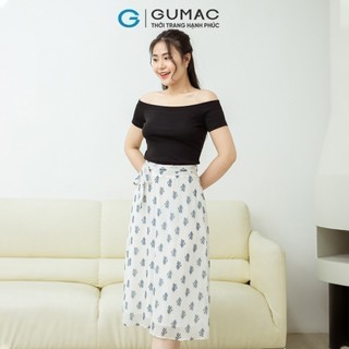 Chân váy nữ GUMAC phối thắt lưng  VD08006