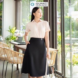 Chân váy nữ GUMAC phối nút eo  VD07014