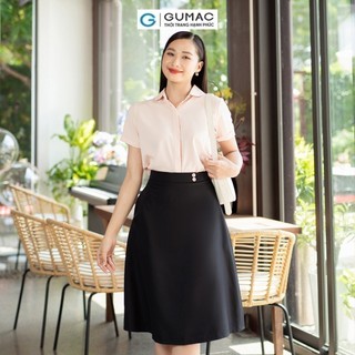 Chân váy nữ GUMAC phối nút eo  VD07014
