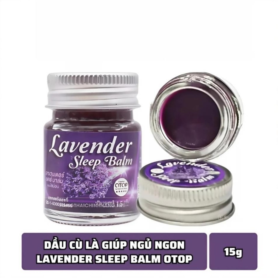 Dầu Lavender Sleep Balm Thái Lan 15g – Balm Oải Hương Thư Giãn, Hương Lavender Dễ Chịu