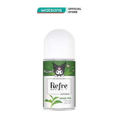 Lăn Khử Mùi Refre Natural Green Tea Hương Trà Xanh Thuần Khiết 40ml