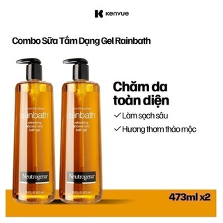  Bộ 2 Chai Sữa tắm dạng gel Neutrogena Rainbath Original Refreshing - Dung tích 473ml  chai 