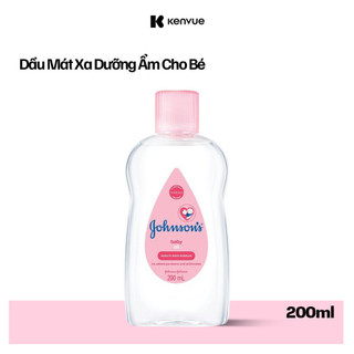  Dầu mát xa dưỡng ẩm Johnson's baby oil pink 200ml - 100980003 