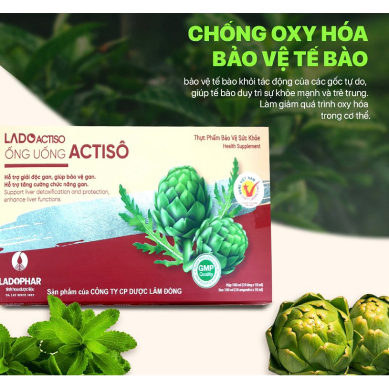 Cao ống uống Atiso LADOPHAR cải thiện chức năng gan