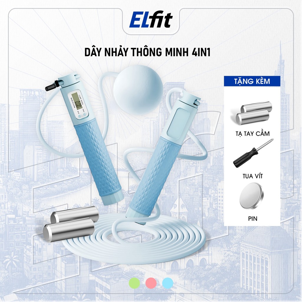  Dây Nhảy Đa Năng Đếm Số Cải Tiến Tập Gym - Thể Dục - Thể Thao 