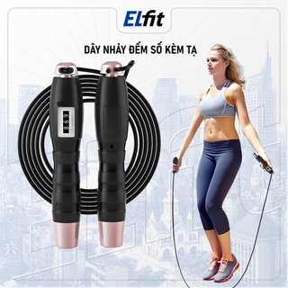  Dây nhảy thể lực đàn hồi kèm tạ đếm số  hỗ trợ luyện tập thể dục thể thao tiện lợi tại nhà 
