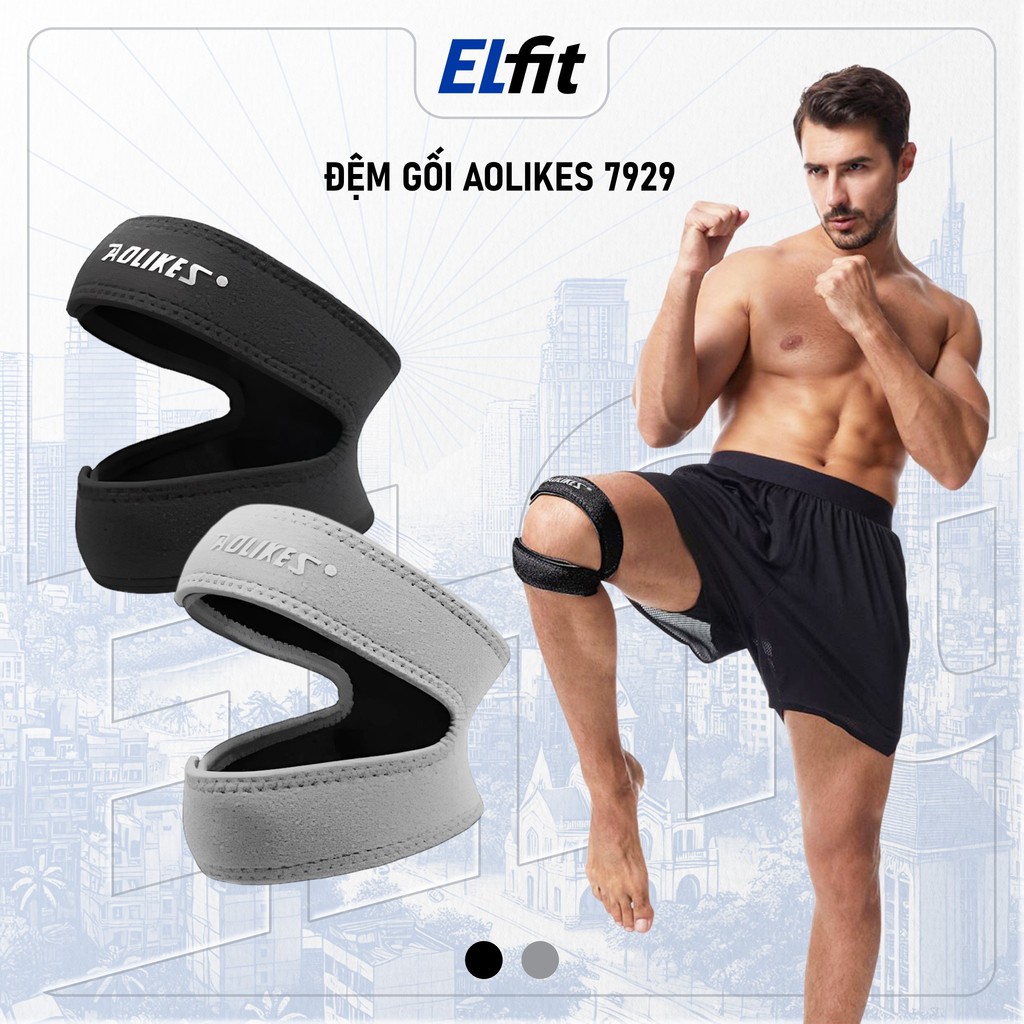 Đệm Bảo Vệ Đầu Gối Điều Chỉnh Aolikes A-7929 | Dán Bảo Vệ Khớp Gối Chính Hãng