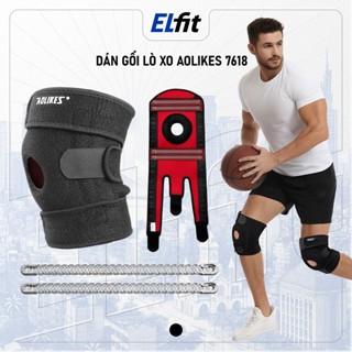  Băng Đệm Bảo Vệ Gối Aolikes A-7618 Silicon 4 Lò Xo Dụng Cụ Bó Đầu Gối Cho Người Chơi Thể Thao 