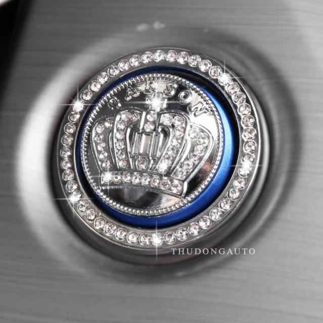 Nút Start Stop Ô Tô Đính Đá Vương Miện - Trang Trí Nút Khởi Động Xe Ô Tô
