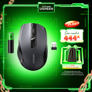Chuột không dây 2.4G Ugreen MU006 Chuột Ergonomic 4000 DPI | 6 Nút Tắt Tiếng | Bảo Hành 18 tháng 1 đổi 1 | 90545 90855