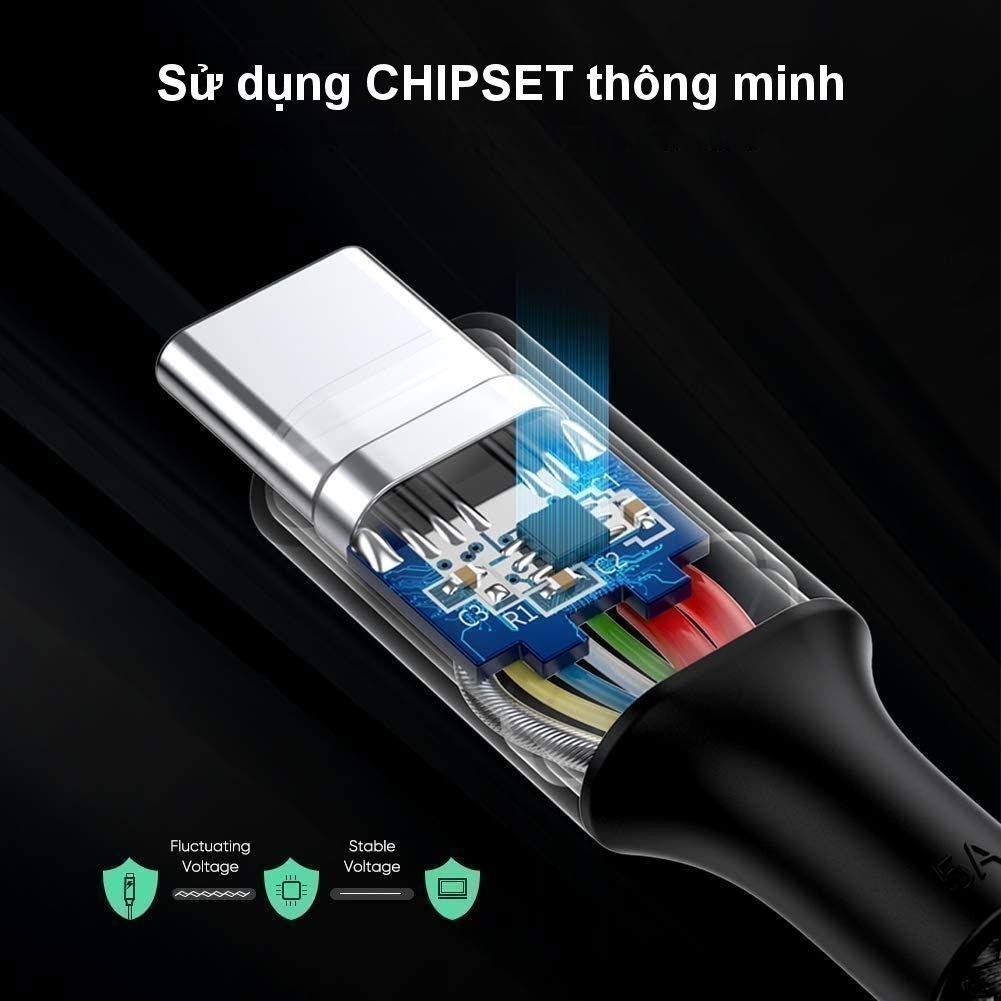 Cáp sạc Type C sang Type C Ugreen US316 US334 PD100W | Sạc nhanh QC 4.0 - 480Mbps | Bảo Hành 18 Tháng 1 Đổi 1 | 70427 | BigBuy360 - bigbuy360.vn