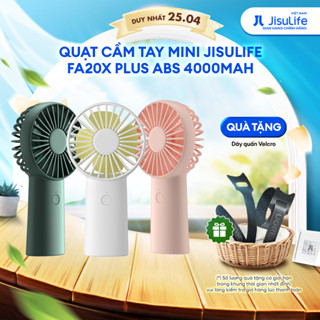 Quạt Cầm Tay Mini JISULIFE FA20X Plus ABS 4000mAh - Sạc Nhanh - Sử Dụng Lên Đến 16H Chính Hãng - Bảo Hành 12 Tháng