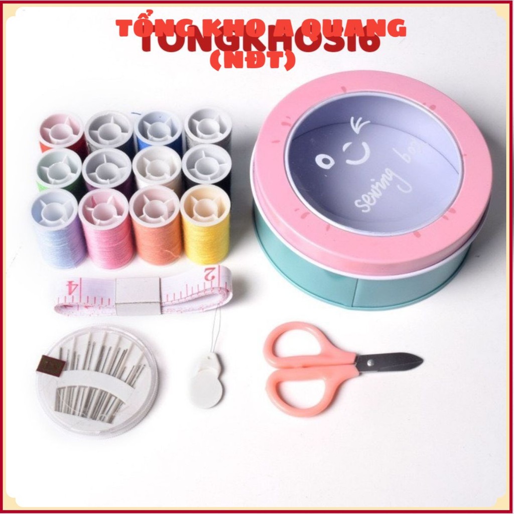 Hộp Kim Chỉ Đa Năng, Hộp Kim Chỉ May Vá, Hộp Kim Chỉ 3 Tầng Tiện Dụng, Nhỏ Gọn, Bộ Kim Chỉ May Vá