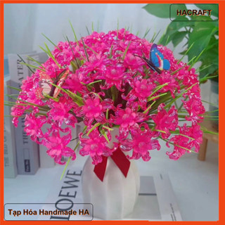  Set vật liệu tự làm bình hoa nhựa pha lê trang trí đơn giản hoa handmade thủ công S0381 HACRAFT 