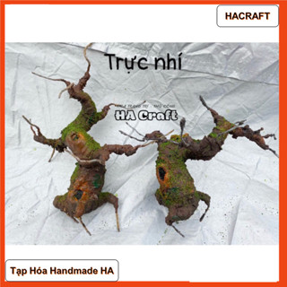  Gốc bonsai thân cây giả dáng Trực 18-20cm làm hoa mai đào trang trí ngày Tết S0270 HACRAFT 