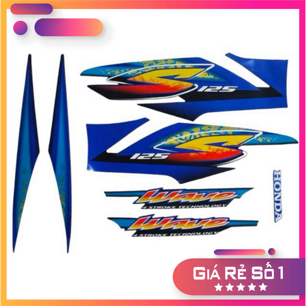 TEM WAVE 125S MÀU XANH GP -XE MAY