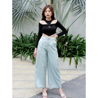 CARA Quần dài nữ Wide basic nhiều màu đơn giản dạo phố