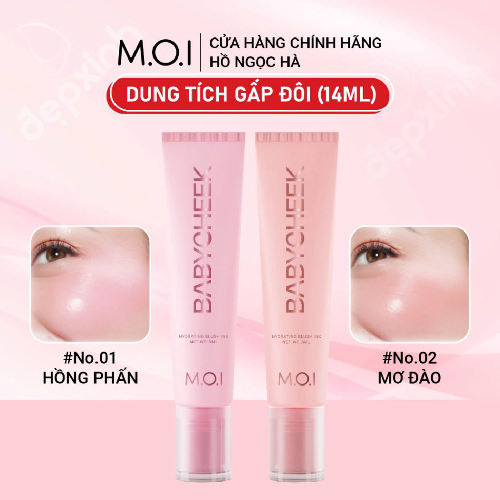 [Tăng gấp đôi dung tích] Má hồng sữa M.O.I Baby Cheek 14ml