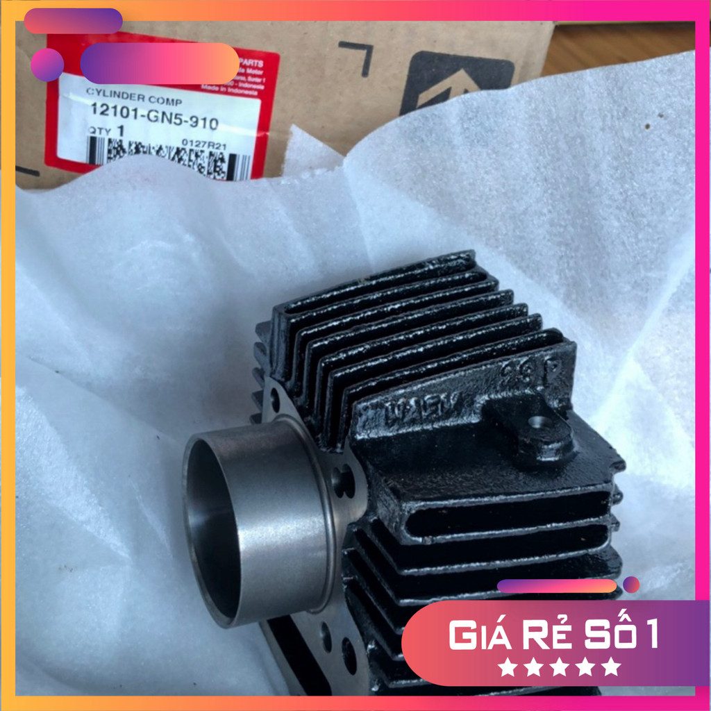 Bộ nòng - Piston bạc Dream thái zin chính hãng Honda Indonesia nhập khẩu - 12101-GN5-910/ 131A1-GN5-