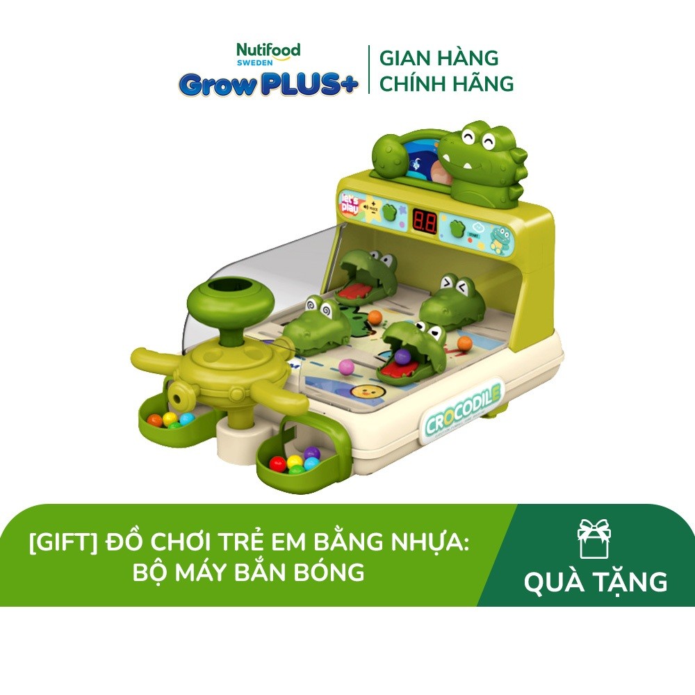 [Gift] Đồ chơi trẻ em bằng nhựa: bộ máy bắn bóng, dùng pin AA, chưa có pin,(10 chi tiết)