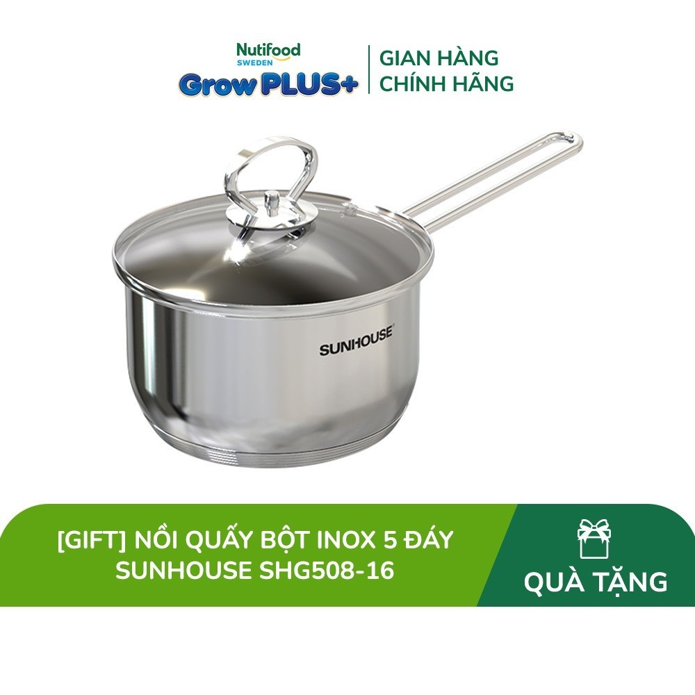 [Gift] Nồi quấy bột Inox 5 đáy Sunhouse SHG508-16