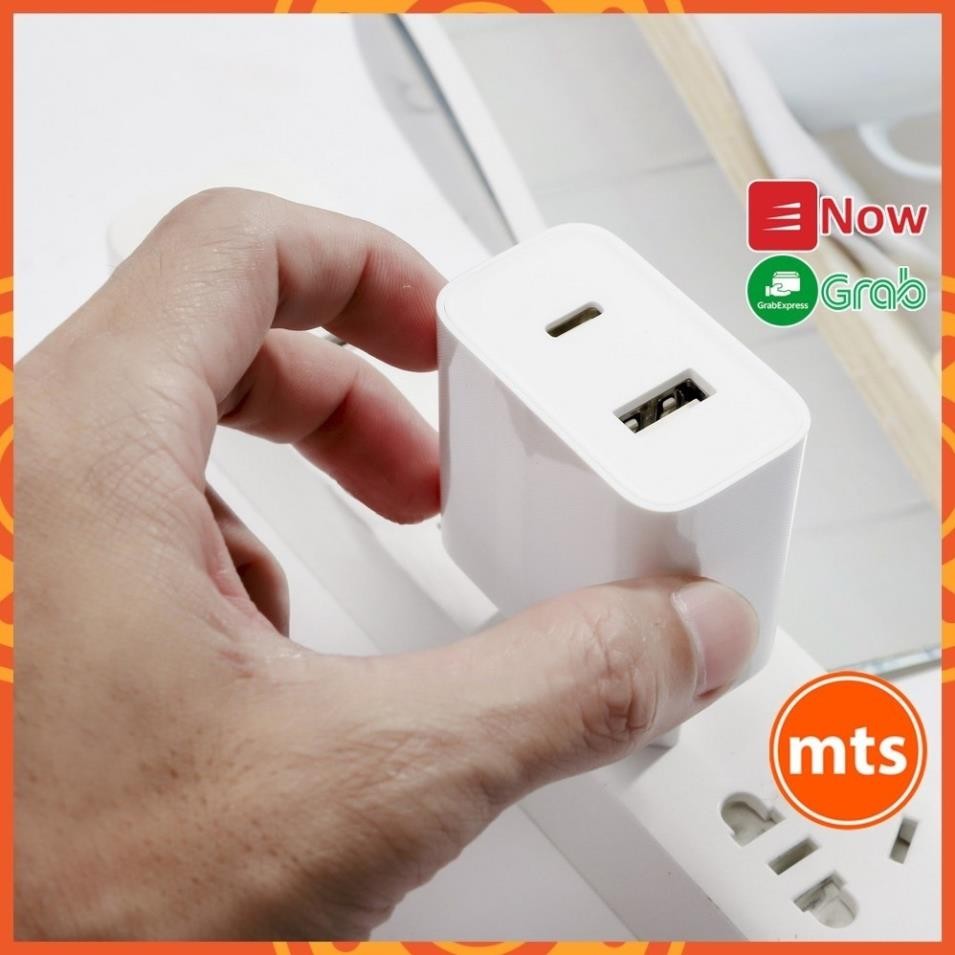 Củ sạc nhanh 𝗫𝗶𝗮𝗼𝗺𝗶 Mi 33W AD332EU Quốc Tế Wall Charger 2 cổng Type-A Type-C chính hãng