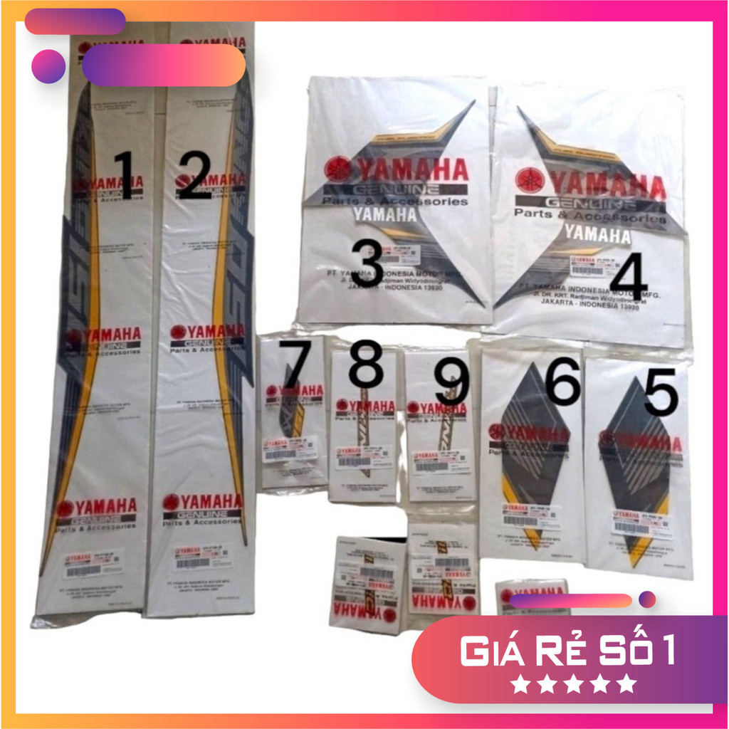 TEM MXKING 150 ĐỜI 2017 VÀNG ĐEN / UP EXCITER 150 ( ĐEN BÓNG + ĐEN NHÁM ) -XE MAY