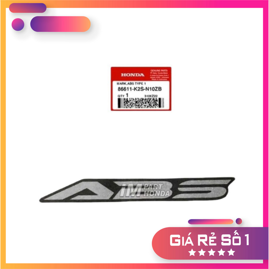 TEM ABS DÁN DÈ TRƯỚC VARIO 160 / AIR BLADE / SH / CLICK 160 / ADV 160 -XE MAY