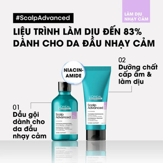 [GIFT ] Dầu gội dưỡng tóc dịu nhẹ giúp cân bằng da đầu chuyên nghiệp L'Oréal Professionnel Scalp Advanced 10ml