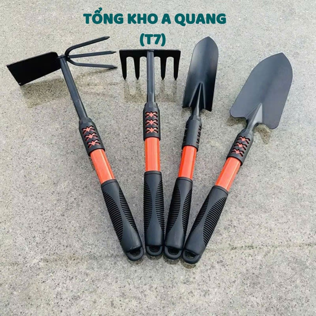 SET 4 CHI TIẾT LÀM VƯỜN TIỆN LỢI - Bộ Dụng Cụ Làm Vườn Chuyên Dụng,Combo 4 Món Làm Vườn Tay Cầm Bọc 